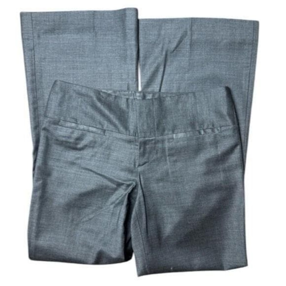 alice + olivia Wool Gray Flared Dress Pants Women's Size 8 - Picture 2 of 10